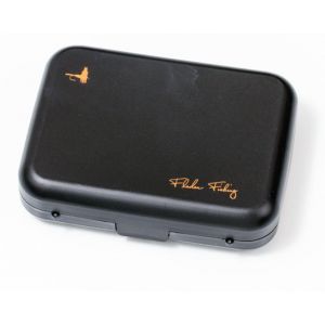 Fladen Flugask dubbelsidig med slitsad foam [12.5 x 9.5 x 3.2 cm] svart