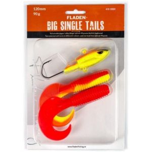 Fladen Big Single Tail kit 12 cm [90 g skalle] 1+2-pack