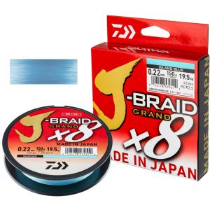 Daiwa J-Braid Grand X8 fl&auml;tlina island blue 135 m