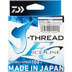 Daiwa J-Thread Fluorocarbon Ice lina natural clear 0.290 mm x 50 m