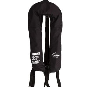 Fladen Maxximus Solas 300N uppblåsbar flytväst med SOLAS ljus svart one-size