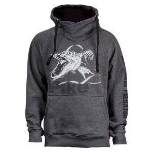Fladen Angry Skeleton Pike hoody grå