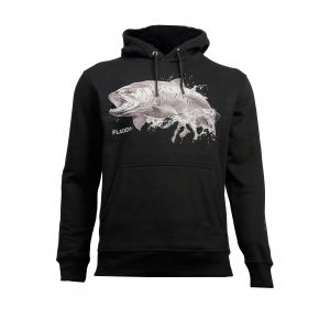 Fladen Seatrout Hunter huvtröja svart