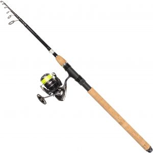 Daiwa Ninja LT Black Silver Telescopic spinning combo
