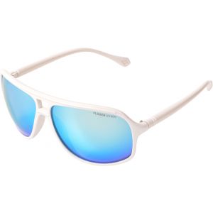 Fladen Street UV400 polariserande solglasögon vit, blå lins