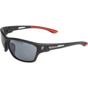 Fladen Sport UV400 polariserande sunglasses matte black/red, grey lens