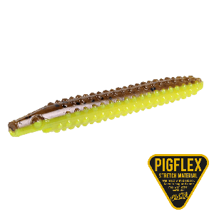 The Pig Pig Pickle 8 cm [3.1 g] brown chartreuse flake 4-pack