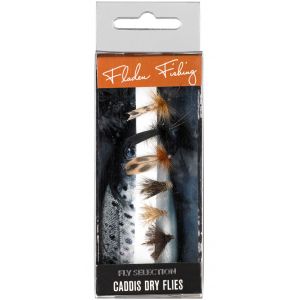 Fladen Fly Selection Caddis torrflugor 6-pack