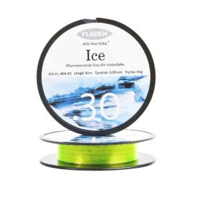 Fladen Expert fluo-ice nylonlina gul 0.250 mm x 50 m