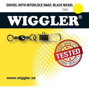 Wiggler Interlock beteslås med lekande 23 kg stl. 4 svart 6-pack