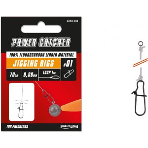 SPRO Power Catcher Jigging Rigs with bait locks [70 cm] 3-pack