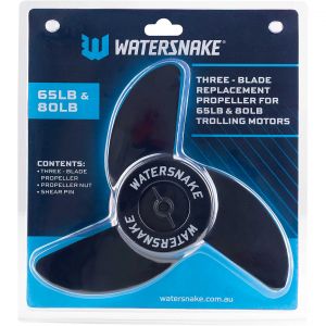 Watersnake 3-bladig propeller till 65-80 lbs motorer inkl. mutter & verktyg