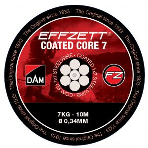 DAM Coated Core7 rostfri stålvajer svart 10 m