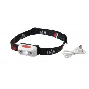 DAM Sensor 3W LED laddningsbar pannlampa (inkl. 1000 mAh batteri & USB kabel)