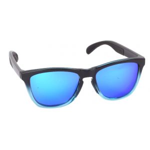 Hurricane [58413] polariserade solglasögon svart med blått spegelglas