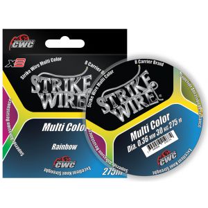 Strike Wire Muti Color X8 flätlina regnbåge 0.360 mm x 275 m