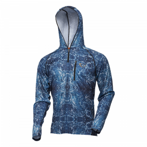 Savage Gear Savage Salt UV huvtröja blå small