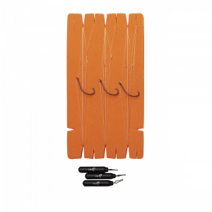 Savage Gear Dropshot Rig Kit medium [0.260 mm x 1 m fluorocarbon, 5.5 g vikt, 1 krok] svart 3-pack