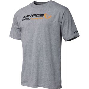 Savage Gear Signature Logo T-shirt grå medium