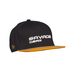Savage Gear Flat Peak 3D Logo keps svart one-size