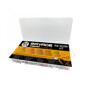 Savage Gear Rib Worm 9/10.5 cm betesset 60-pack