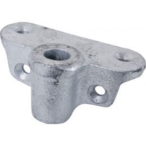 Fladen Årklykfäste galvad utanpå montering (90 x 52 mm) för 14 mm tapp 1-pack