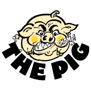 The Pig "Chomp!" b&aring;tdekal UV-best&auml;ndig [15 x 12 cm] small 1-styck