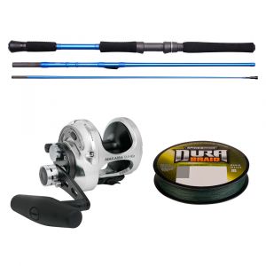 Savage Gear SGS4 Inline Boat Game + Okuma Makaira havsfiskeset 6'3" 150-400 g inkl. flätlina