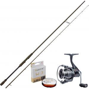 Savage Gear SG4 Power Game + Fazor haspelset 7'3" 50-100 g inkl. flätlina