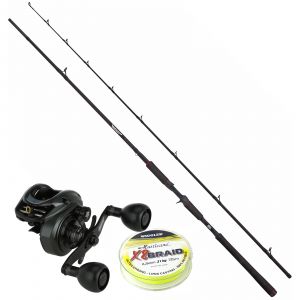 Abu Garcia Beast Pike spinnset 8'6" 50-200 g inkl flätlina [5.8:1, vänstervevad]
