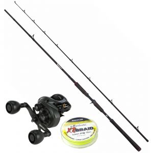 Abu Garcia Beast Pike spinnset 8'6" 50-200 g inkl flätlina [5.8:1, högervevad]