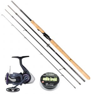 Daiwa Caldia haspelset 4-delat 11' 10-35 g inkl. flätlina [Prorex V LT 3000-C]