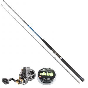Daiwa Saltist Trolling trollingset 7' 12-20 lb inkl. flätlina [Warbird LC 2000]