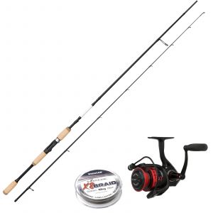 PENN Fierce IV | Myran Eciton Finesse abborrset 7'3" 7-24 g inkl. flätlina