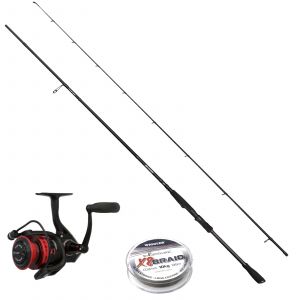 PENN Fierce IV | Savage Gear Revenge SG2 Medium Game abborrset 8'3" 7-23 g inkl. flätlina