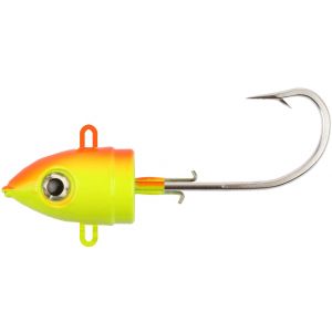 Wiggler Bullet jiggskalle 100 g med 8/0 krok gul/orange 1-pack