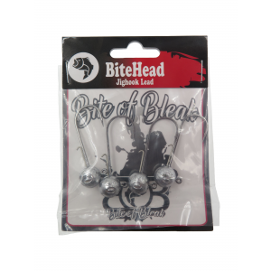 Bite of Bleak Bitehead Lead jiggskalle med krok silver 3-4 pack