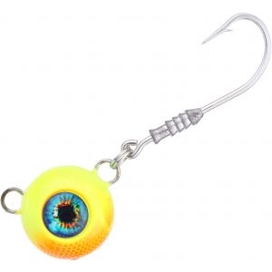 Wiggler Deep Seeker Glow jiggskalle med #6/0 krok [100 g] gulorange 1-pack