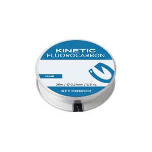 Kinetic Fluorocarbon tafsmaterial 6.8 kg clear 0.310 mm x 20 m