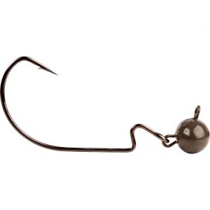BFT Tungsten Swinging Football jig head with hook green pumpkin