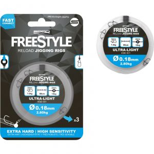 SPRO Freestyle Reload Jig Rig leader 3-pack