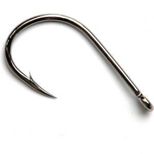 Mustad Big Gun Bait single hook black nickel, 3-pack