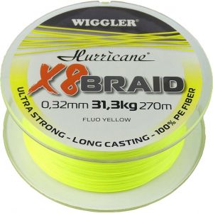 Hurricane X8 Braid flätlina gul 270 m