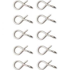 Wiggler Flugclipset silver 10-pack