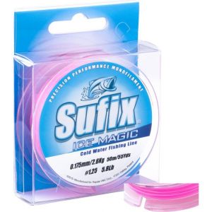 Sufix Ice Magic monofilament line white/pink 50 m