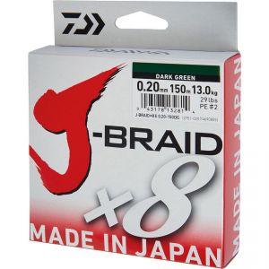 Daiwa J-Braid X8 braided line dark green