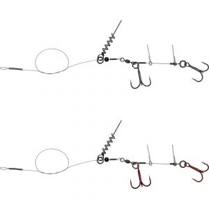 Savage Gear Linethru Corkscrew Rig with hook 2-pack