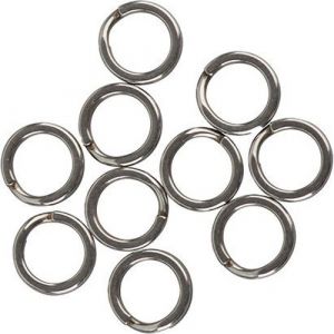 Savage Gear Splitring in forged stainless steel silver 10-pack