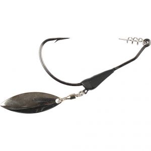 Darts Bladed tungstensviktad offsetkrok svart/silver 1-pack