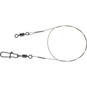 Daiwa Prorex 7x7 wire leader with snap/swivel brown 2-pack
